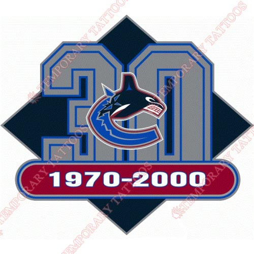 Vancouver Canucks Customize Temporary Tattoos Stickers NO.365